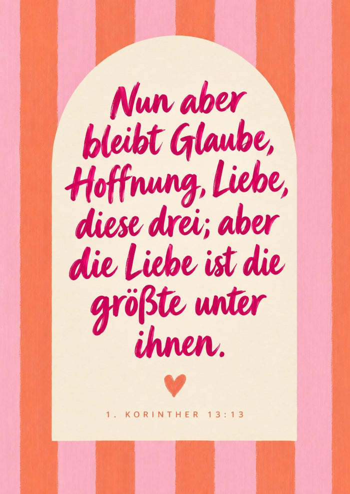 Glaube, Hoffnung, Liebe Postkarte