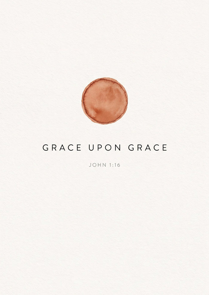 Grace upon grace Postkarte