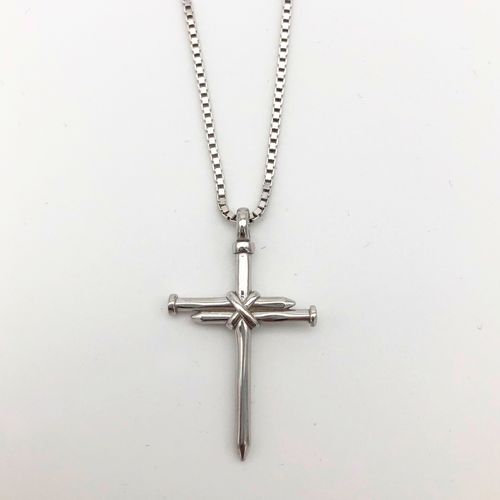 Nagelkruis 925 zilveren zilveren ketting