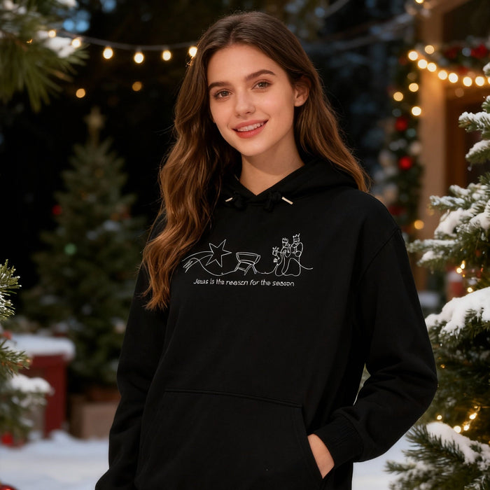 Jesus is the reason minimalist Christmas Hoodie