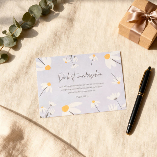 Beautiful flower postcard