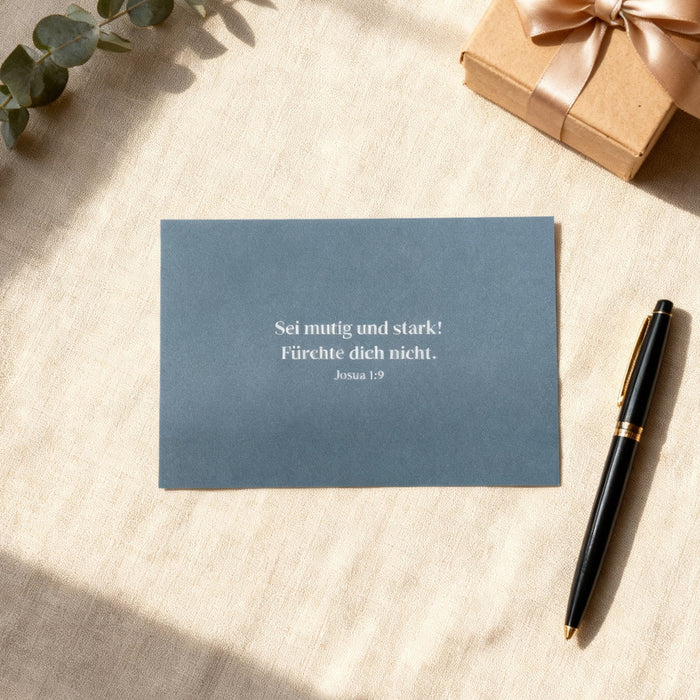 brave and strong postcard