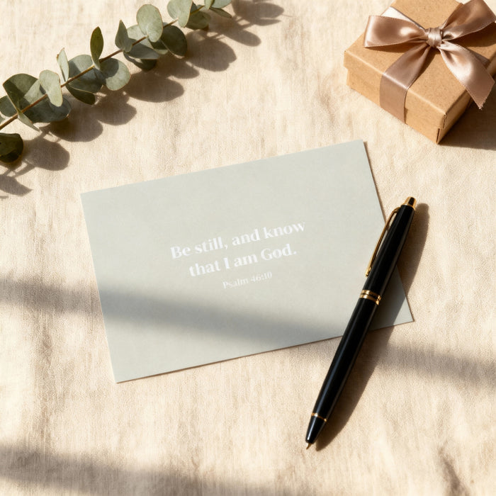 Be still postcard