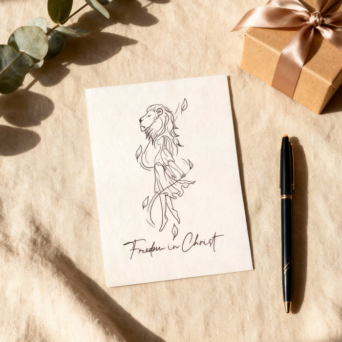 Freedom in Christ postcard