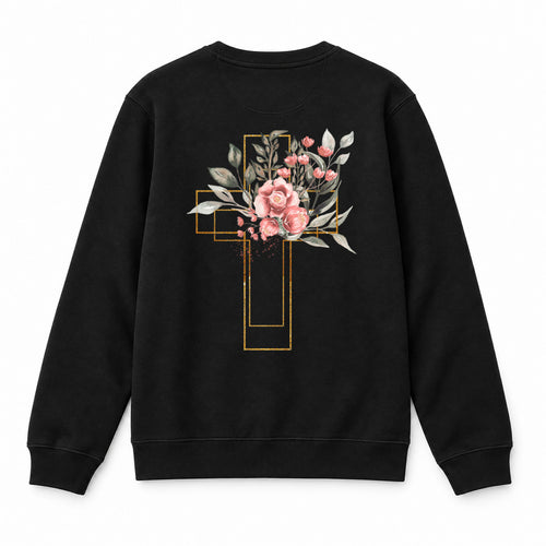 Golden Cross Aquarell Sweatshirt Backprint