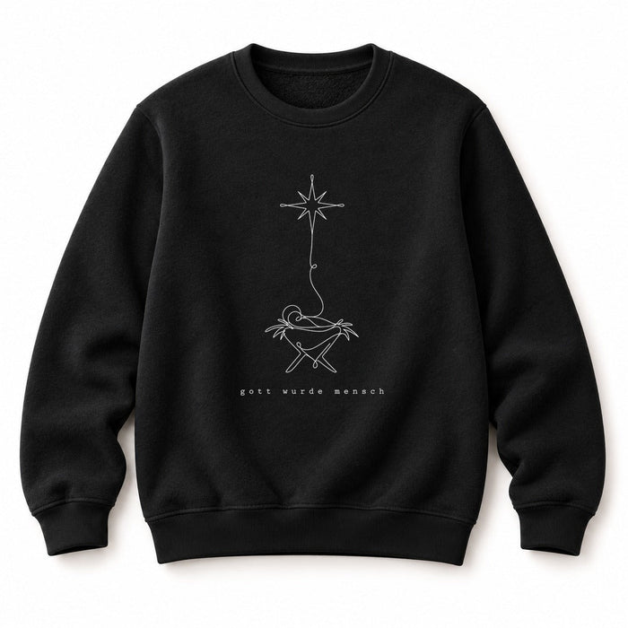 Gott wurde Mensch Christmas Sweatshirt