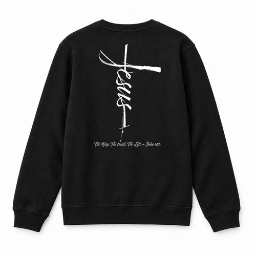 Jezus Kruis Sweatshirt Rugprint
