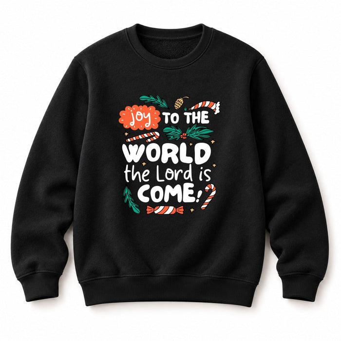 Joy to the World Colored Christmas Sweatshirt