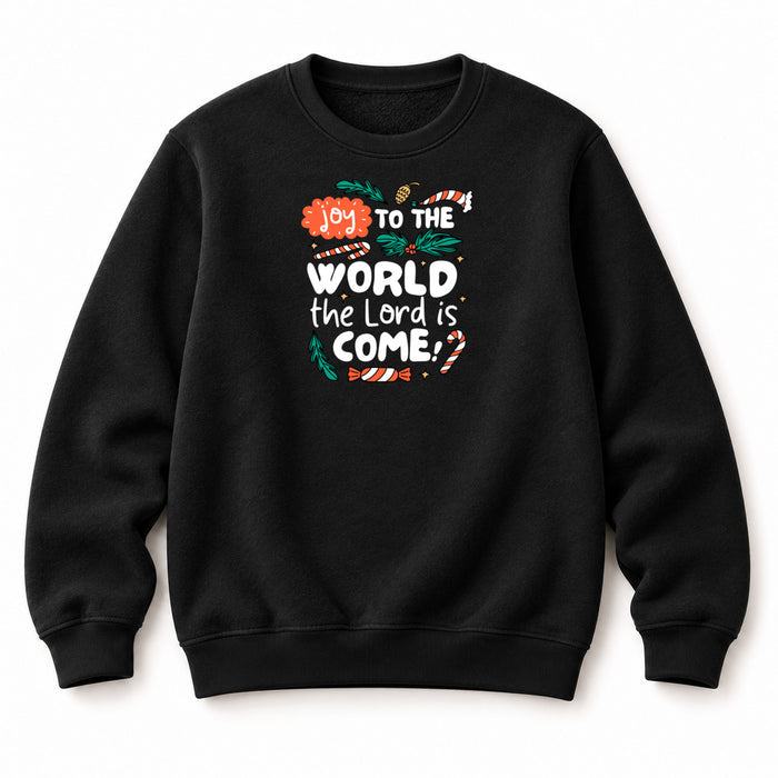 Joy to the World Colored Christmas Sweatshirt