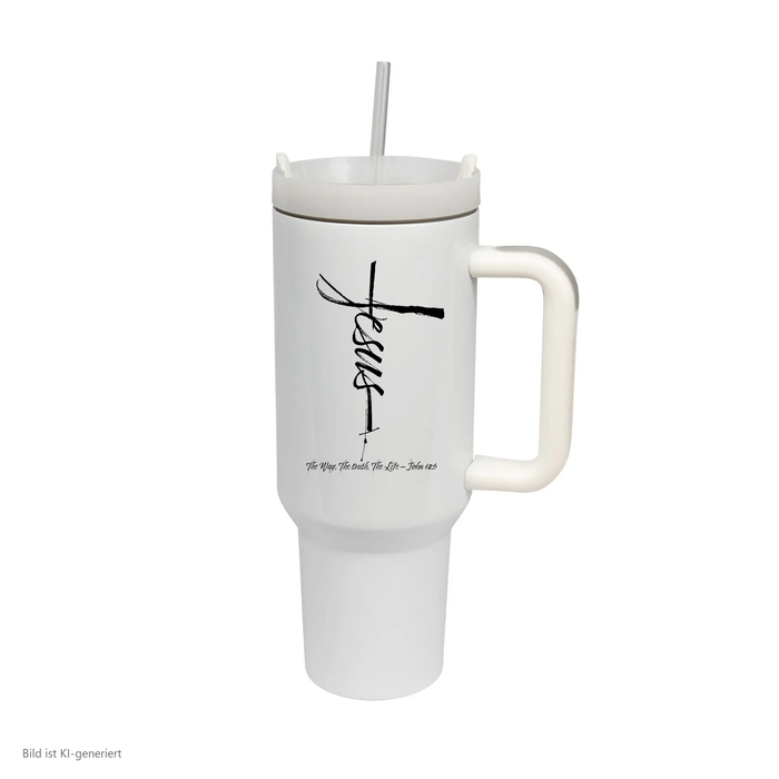 Jesus Cross Thermobecher