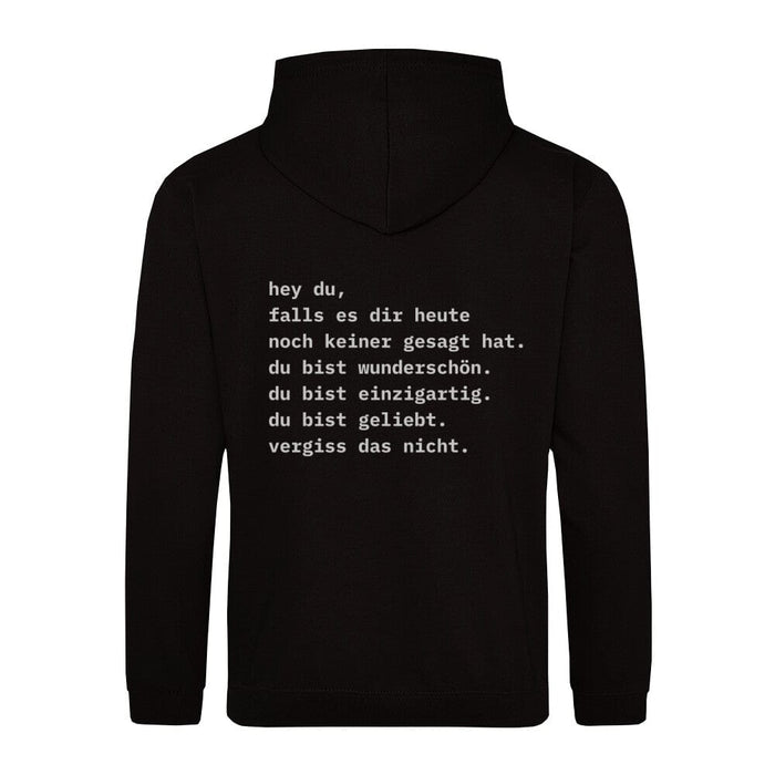 No one said hoodie backprint