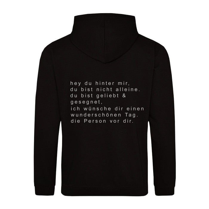 Hey du hoodie backprint