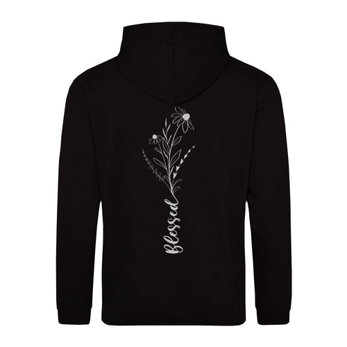 Blessed Flower Back Hoodie BackPrint