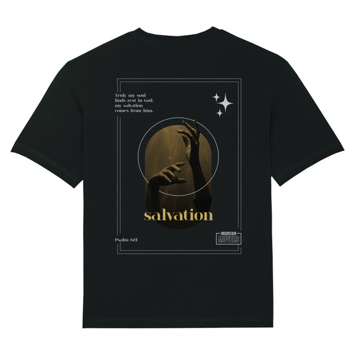 Salvation comes from him Oversized Shirt BackPrint