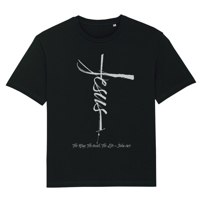 Jesus Cross Oversized T-Shirt FrontPrint