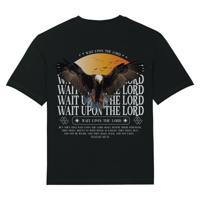 Wait upon the Lord Oversized T-Shirt BackPrint