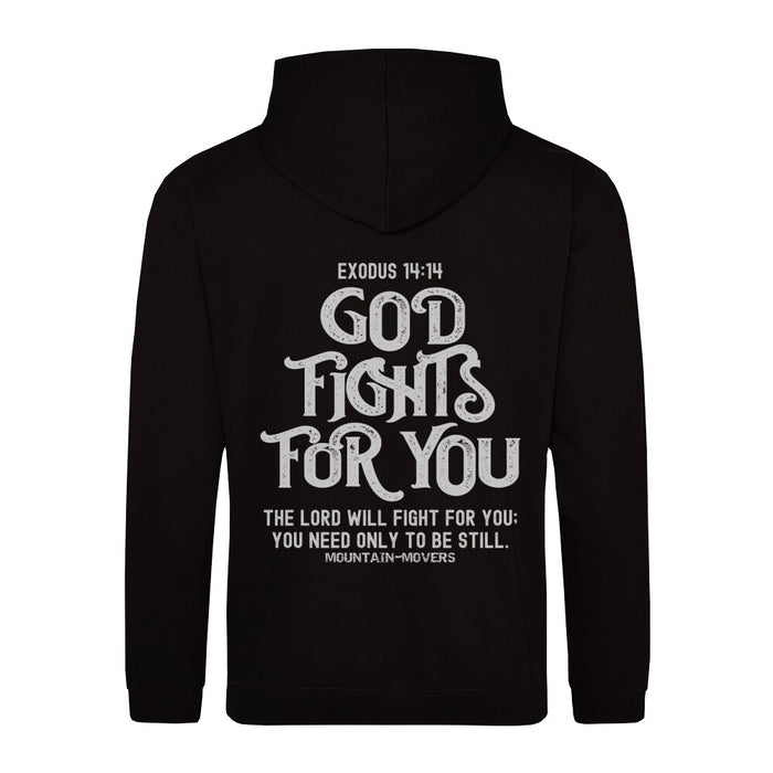 God Fights for you Hoodie BackPrint