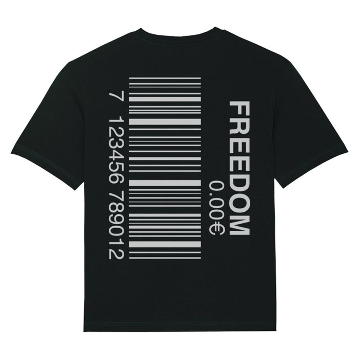 Freedom Barcode Oversized T-Shirt BackPrint