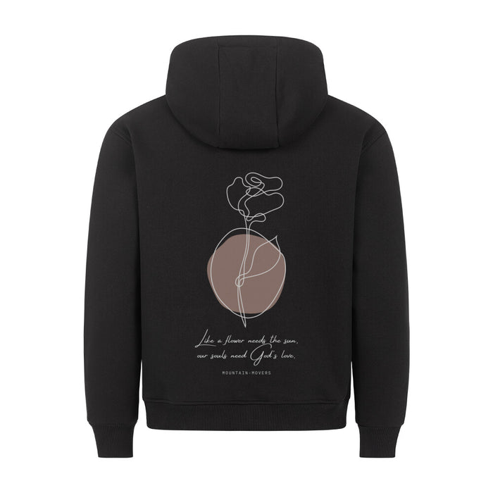 Like a flower hoodie backprint