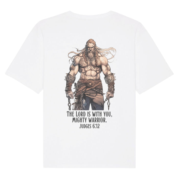 Mighty Warrior Gym Oversized Shirt BackPrint
