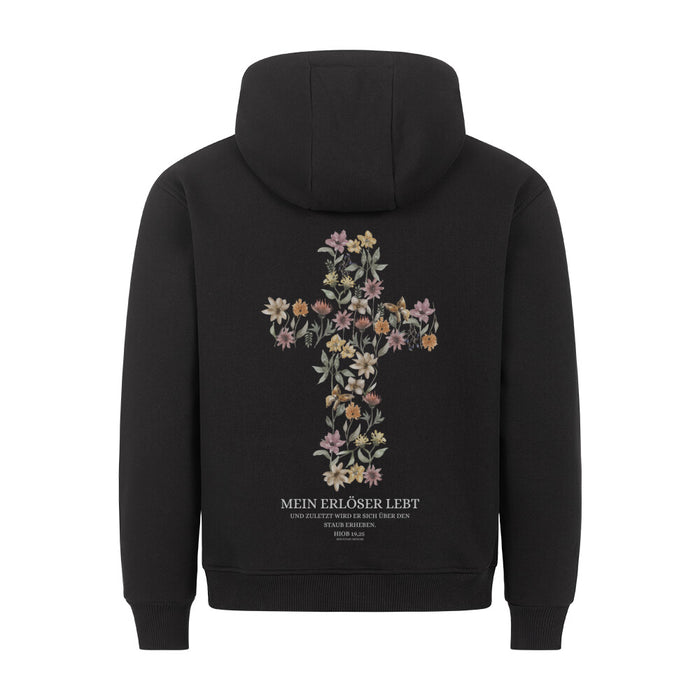My Redeemer lives Hoodie Backprint