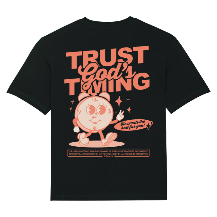 Trust God´s Timing Oversized T-Shirt BackPrint