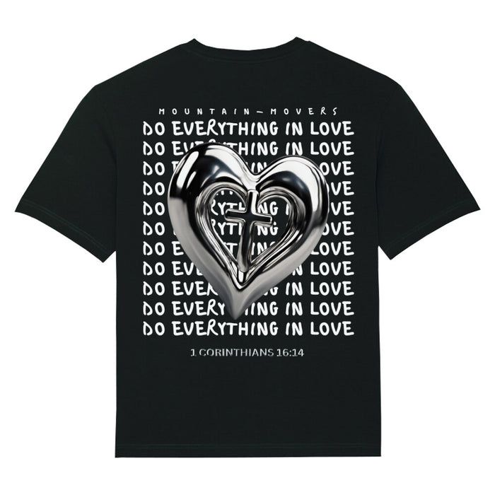 Do Everything in Love Heart Oversized Shirt Backprint