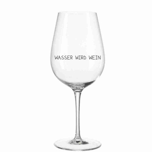 Water wordt wijn wijnglas