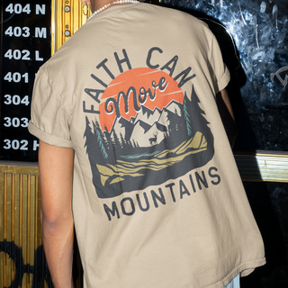 Mountains Retro Oversized T-Shirt BackPrint