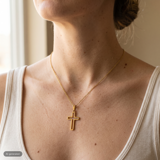 Stainless Steel Necklace with Hole