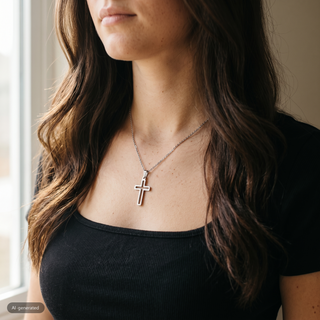 Stainless Steel Necklace with Hole