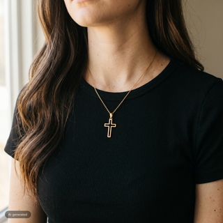 Stainless Steel Necklace with Hole