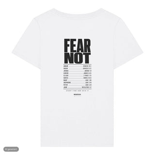 Fear Not Tour Frauenshirt, Weiß, Rückseite