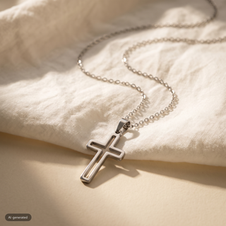 Stainless Steel Necklace with Hole