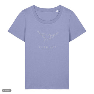 Fear Not Taube Frauenshirt, Lavendel, Vorderseite