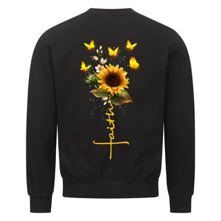 Faith Sunflower (32 cm) Sweatshirt Backprint