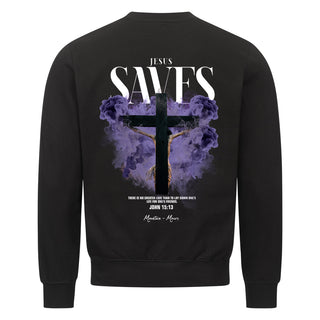 Jesus Saves Streetwear Sweatshirt Backprint
