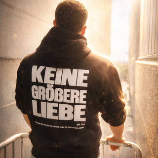 Keine größere Liebe Oversized Hoodie Front und Backprint Selah x MM