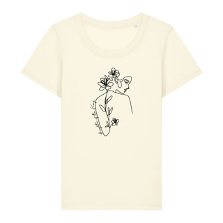 DAUGHTER OF THE KING FRAUEN T-SHIRT FRONT Detailansicht, Mountain Movers christliche Streetwear