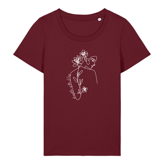 DAUGHTER OF THE KING FRAUEN T-SHIRT FRONT Detailansicht, Mountain Movers christliche Streetwear