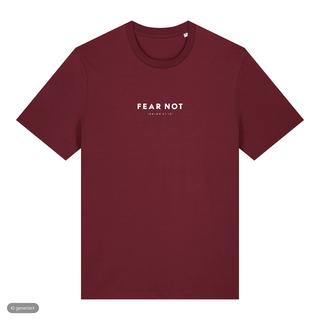 Fear Not Tour T-Shirt, Burgunder, Vorderseite