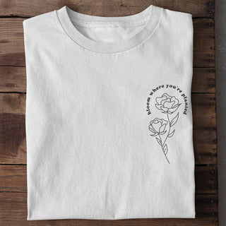 bloom Shirt Variante, Mountain Movers christliches Design