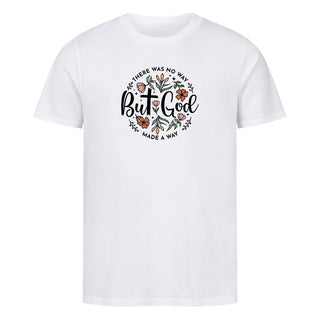 But God floral Shirt Detailansicht, Mountain Movers christliche Streetwear