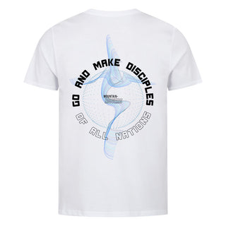 Make disciples Shirt Backprint Variante, Mountain Movers christliches Design