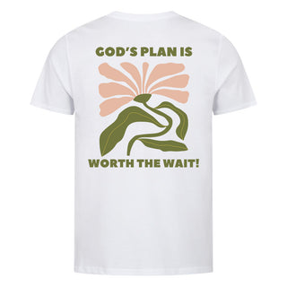 Gods Plan worth Shirt Backprint Variante, Mountain Movers christliches Design