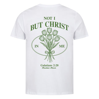 NOT I BUT CHRIST Shirt Backprint Variante, Mountain Movers christliches Design