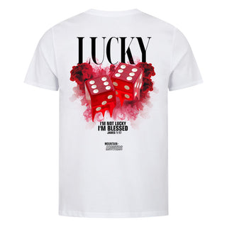 Lucky Streetwear Shirt Backprint Variante, Mountain Movers christliches Design