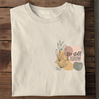Be still & Know Shirt Variante, Mountain Movers christliches Design
