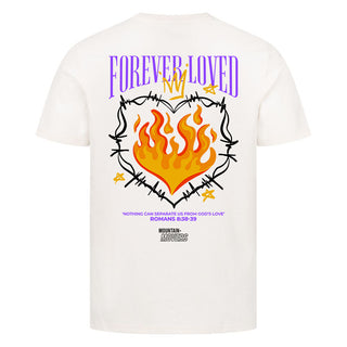 Forever loved Shirt Backprint Detailansicht, Mountain Movers christliche Streetwear