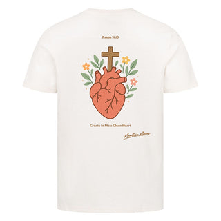 Create in Me a Clean Heart Shirt Backprint Variante, Mountain Movers christliches Design
